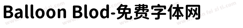 Balloon Blod字体转换